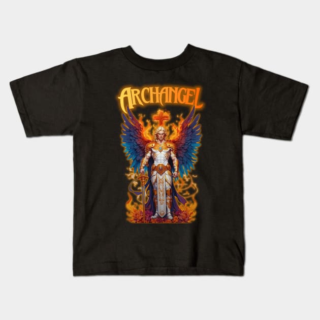 Archangel Michael Kids T-Shirt by HUNTINGisLIFE